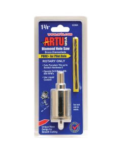 ARTU 1-3/8 In. Diamond Grit Hole Saw with PORC+ Pilot Bit