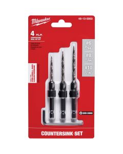 Milwaukee 3-Piece Countersink Bit Set