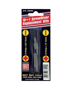 Best Way Tools Phillips 10-in-1 Replacement Double End Screwdriver Bit