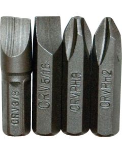 Great Neck Insert Impact Screwdriver Bit Set (4-Piece)