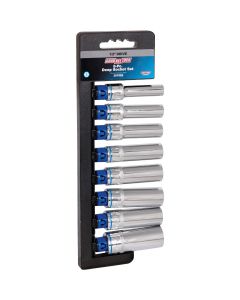 Channellock Metric 1/2 In. Drive 6-Point Deep Socket Set (8-Piece)