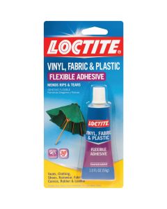 LOCTITE 1 Oz. Clear Vinyl, Fabric, & Plastic Flexible Repair Adhesive