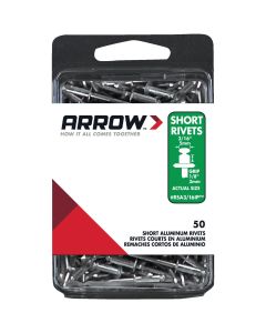 Arrow 3/16 In. x 1/8 In. Aluminum Rivet (50-Count)