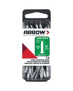 Arrow 1/8 In. x 1/2 In. Aluminum Rivet (15-Count)