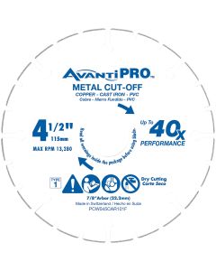 AvantiPRO Type 1 Carbide Grit 4-1/2 In. x 7/8 In. Metal Cut-Off Wheel