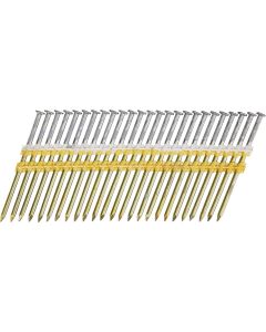 Pro-Fit 3-1/4 In. x .131 In. 21 Degree Plastic Strip Smooth Shank Round Head Galvanized Collated Stick Nails (2000 Ct.)