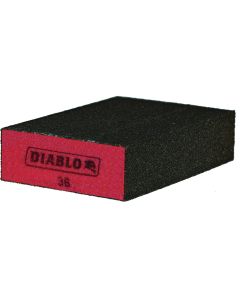 Diablo 2-1/2 In. x 4 In. x 1 In. 36 Grit (Ultra Coarse) Flat Edge Sanding Sponge