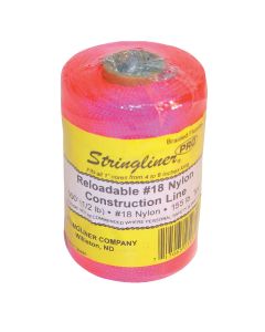 Stringliner 500 Ft. Fluorescent Pink Braided Nylon Mason Line