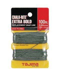 Tajima Chalk-Rite 100 Ft. Braided Nylon Extra Bold Chalk Line