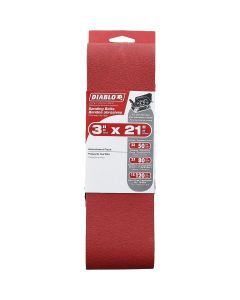 Diablo 3 In. x 21 In. 50/80/120 Grit General Purpose Sanding Belt (5-Pack)