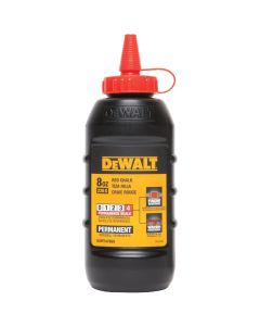 DEWALT 8 Oz. Red Permanent Chalk Line Chalk