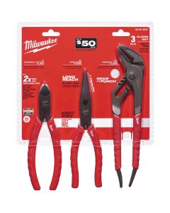 Milwaukee Comfort Grip Plier Set (3-Piece)