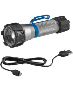 Dremel Home Solutions LED Aluminum 500 Lm. USB Rechargeable Flashlight