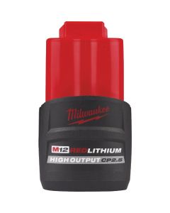 Milwaukee M12 REDLITHIUM 12 Volt Lithium-Ion 2.5 Ah High Output CP2.5 Tool Battery