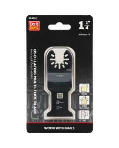 Do it Best 1-1/4 In. High Carbon Steel Wood with Nails Oscillating Multi-Tool Blade