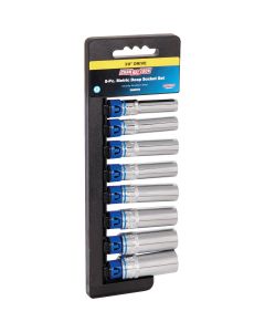 Channellock Metric 3/8 In. Drive 6-Point Deep Socket Set (8-Piece)