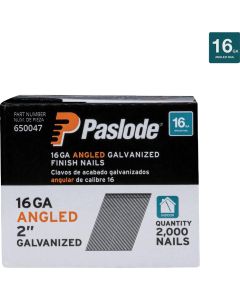 Paslode 1-1/2 In. 16-Gauge 20 Degree Galvanized Finish Nails (2000 Ct.)