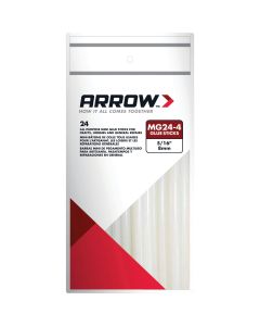 Arrow 4 In. Mini Clear Hot Melt Glue (24-Pack)