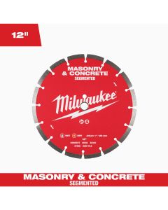 Milwaukee 12 In. Segmented Rim Masonry & Concrete Diamond Blade