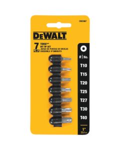 DEWALT 7-Piece Torx Insert Screwdriver Bit Set