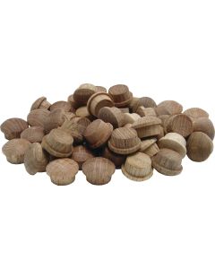 General Tools 1/2 In. Oak Round Head Button Plug (50-Count)