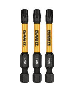 DEWALT FlexTorq 2 In. T30 TORX Impact Screwdriver Bit (3-Pack)