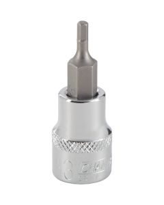 Channellock 3/8 In. Drive 3 mm 6-Point Metric Hex Bit Socket