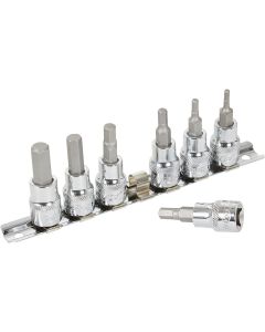 Channellock Metric 3/8 In. Drive 6-Point Hex Bit Socket Set (7-Piece)