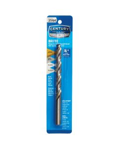 Century Drill & Tool 27/64 In. Tungsten High Speed Steel Quick-Cut Point Brite Drill Bit