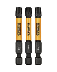 DEWALT FlexTorq 2 In. T40 TORX Impact Screwdriver Bit (3-Pack)