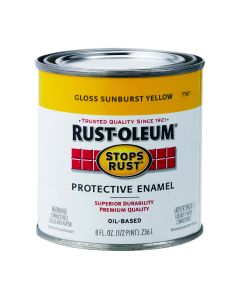 1/2 Pt Rust-Oleum 7747730 Sunburst Yellow Stops Rust Protective Enamel