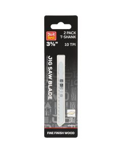 Do it Best T-Shank 3-5/8 In. 10 TPI Fine Finish Wood Jigsaw Blade (2-Pack)