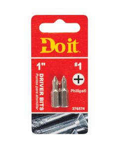 Do it #1 Phillips 1 In. Insert Screwdriver Bit (2-Pack)