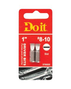 Do it #8-10 Slotted 1 In. Insert Screwdriver Bit (2-Pack)