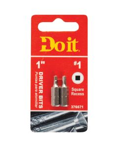 Do it #1 Square Recess 1 In. Insert Screwdriver Bit (2-Pack)