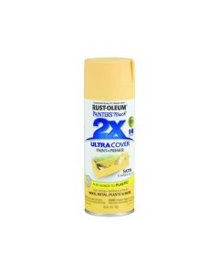 Rust-Oleum Painter's Touch 2X Ultra Cover 12 Oz. Satin Paint + Primer Spray Paint, Summer Squash