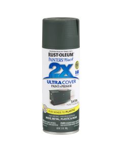 Rust-Oleum Painter's Touch 2X Ultra Cover 12 Oz. Satin Paint + Primer Spray Paint, Hunt Club Green