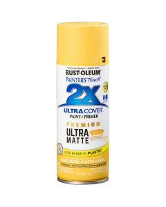 12 Oz Rust-Oleum 331186 Golden Leaf Painter's Touch 2X Ultra Cover Paint + Primer Spray Paint, Matte