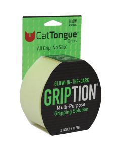 CatTongue Grips 2 In. x 10 Ft. Glow-In-The-Dark Non-Abrasive Anti-Slip Roll