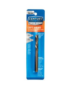 Century Drill & Tool 19/64 In. Cobalt Steel Left Hand Drill Bit