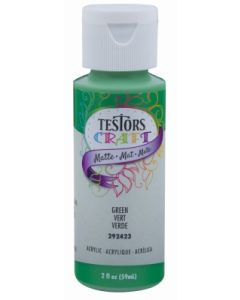 Testors 2 Oz. Acrylic Matte Craft Paint, Green