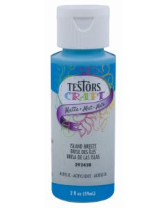 Testors 2 Oz. Acrylic Matte Craft Paint, Island Breeze