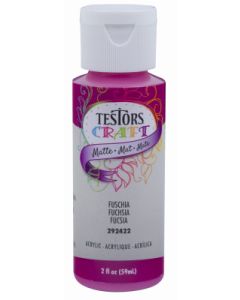 Testors 2 Oz. Acrylic Matte Craft Paint, Fuschia