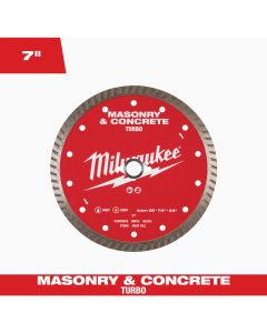 Milwaukee 7 In. Turbo Rim Masonry & Concrete Diamond Blade