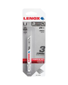 Lenox T-Shank 3-5/8 In. x 24 TPI Bi-Metal Jig Saw Blade, Thin Metal Less than 1/8 In. (3-Pack)