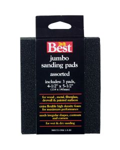 Do it Best Flex 4-1/2 In. x 5-1/2 In. x 1 In. Assorted Sanding Sponge (3-Pack)