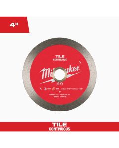 Milwaukee 4 In. Continuous Rim Tile Diamond Blade