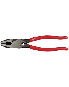 Milwaukee 9 In. Comfort Grip High Leverage Linesman Pliers with Crimper