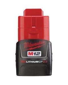 Milwaukee M12 REDLITHIUM 12 Volt Lithium-Ion CP 2.0 Ah Tool Battery