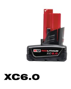 Milwaukee M12 REDLITHIUM Lithium-Ion 6.0 Ah Extended Capacity Battery Pack